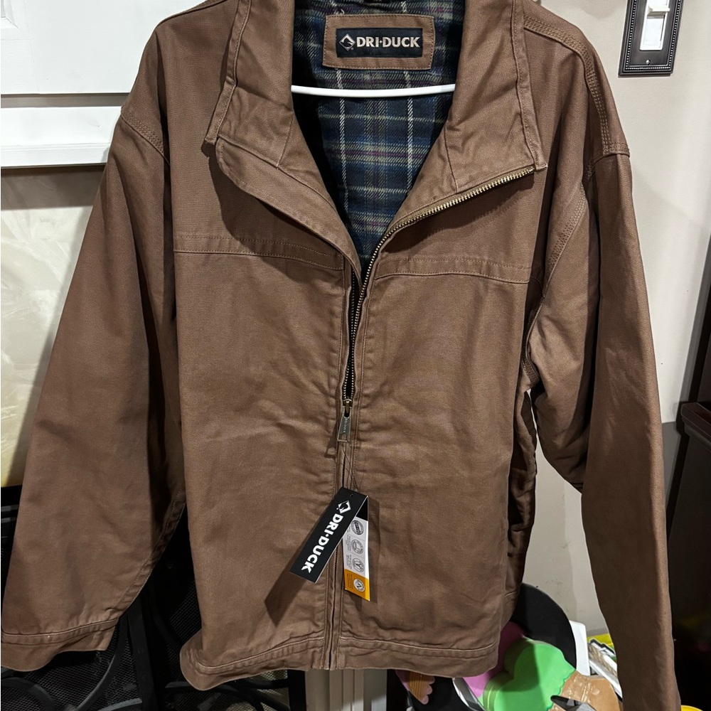 DRI DUCK Men's Brown Lightweight Jacket